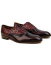Sirhiss LACUZZO Retro Mod Snake Stamp Shoes CLARET