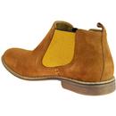 LACUZZO Contrast Gusset Suede Chelsea Boots (T/Y)