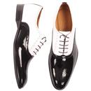 LACUZZO Mod Two Tone Patent leather Spatz Brogues