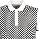 Lambretta Retro 2Tone Chequerboard Polo Shirt W