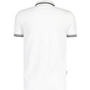 Lambretta 2 Tone Tipped Chequerboard Polo Top W/B