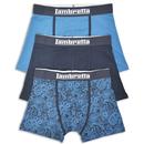 Lambretta Men's 3 Pack Paisley Boxer Shorts in Navy and Blue SS1065