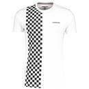 Lambretta Mod Revival Ska Checkerboard T-shirt in White