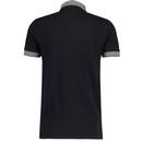 LAMBRETTA Retro 2Tone Ska Check Collar Pique Polo 