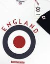 LAMBRETTA Retro Mod Target England Football Tee W