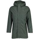 Lambretta Lightweight Fishtail Parka Jacket in Khaki Front Photo