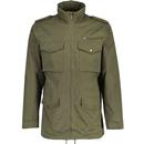 Lambretta Men's Mod M-65 Military Jacket in Khaki