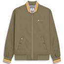 Lambretta Retro Mod Triple Tipped Monkey Jacket in Khaki Green