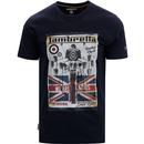 LAMBRETTA 'We Are The Mods' Scooter Print Tee NAVY