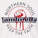 LAMBRETTA Keep The Faith Northern Soul Fist Tee W