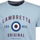 LAMBRETTA Retro 60s Mod Original T-Shirt in Blue 
