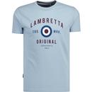 LAMBRETTA Retro 60s Mod Original T-Shirt in Blue 