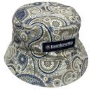 Lambretta Retro 90s Flat Crown Paisley Bucket Hat 