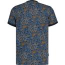 Lambretta Clothing Retro 60s Paisley Ringer Tee N
