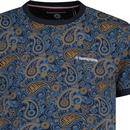 Lambretta Clothing Retro 60s Paisley Ringer Tee N