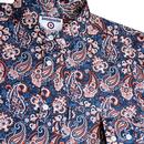 LAMBRETTA Sixties Mod All Over Paisley Shirt (N)