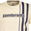 Lambretta Retro Racing Stripe Mod Crew T-shirt WA