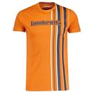 Lambretta Racing Stripe Logo T-shirt in Burnt Orange SS9102