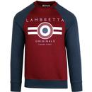 LAMBRETTA Men's Retro Mod Target Raglan Sweatshirt