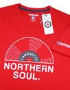LAMBRETTA Northern Soul Record Print T-shirt RED