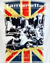 LAMBRETTA Scooter Union Jack Mod Poster Tee WHITE