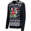 Lambretta Men's Santa Scooter Christmas Jumper N