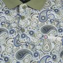 Lambretta Retro 60s Paisley Print Mod Polo Shirt K