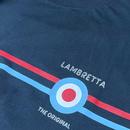 LAMBRETTA Classic Stripe Mod Target Logo T-shirt N