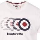 LAMBRETTA Gradient Mod Target T-shirt (White)