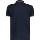 LAMBRETTA Retro Twin Tipped Pique Polo Shirt NB/P