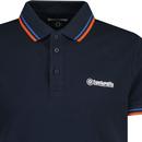 LAMBRETTA Retro Twin Tipped Pique Polo Shirt NB/P