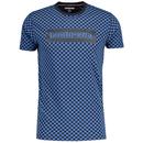 Lambretta Ska Checkerboard Two Tone Mod T-shirt on Navy