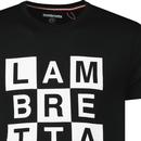 LAMBRETTA Retro Ska Two Tone Box Tee (Black)