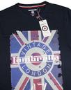 LAMBRETTA Mod Target Union Jack Flag T-shirt NAVY