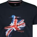 Lambretta Retro 60s Union Jack Scooter T-shirt N