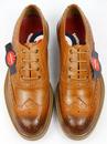 Jack LAMBRETTA Retro Mod Classic Brogue Shoes (T)