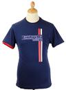 LAMBRETTA Retro Mod Racing Stripe Logo T-shirt (N)