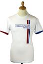LAMBRETTA Retro Mod Racing Stripe Logo T-shirt (W)