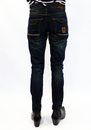LAMBRETTA Retro Mod Slim Leg Flap Pocket Jeans