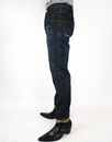 Selvedge Trim LAMBRETTA Retro Mod Slim Fit Jeans R