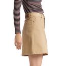 LEE Women's Retro Corduroy A-Line Mini Skirt C
