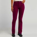 Lee Breese Women's Bootcut Cord Jeans in Foxy Violet 112343794