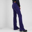 Breese Lee Retro 70s Flared Cord Jeans  Blueberry