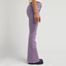 Breese Lee Retro 70s Flared Corduroy Jeans Purple