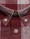 LEE JEANS Retro Mod Check Button Down Shirt (RED)