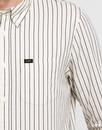LEE Retro 90s Mod Stripe Button Down Collar Shirt
