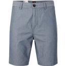 LEE Men's Retro Pinstripe Chino Shorts (Indigo)