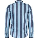 Clean Western Lee Retro Striped L/S Shirt (Indigo)