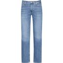 lee jeans men daren retro zip fly straight cut mod jeans highland blue