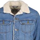 Lee Jeans Sherpa Lined Retro Mod Denim Jacket TB